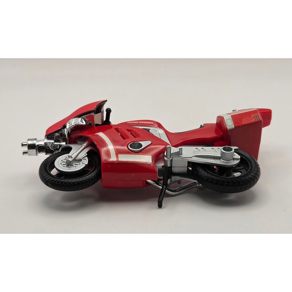 Bandai 1993 Red Power Ranger With Motorcycle With Kickstand Excellent Condition - Picture 7 of 9